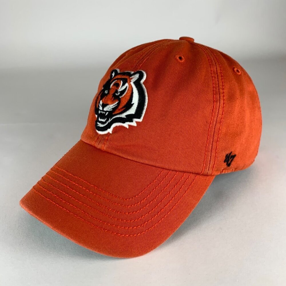 Cincinnati Bengals NFL Orange 47 Brand Franchise Fitted Hat Mens Medium
